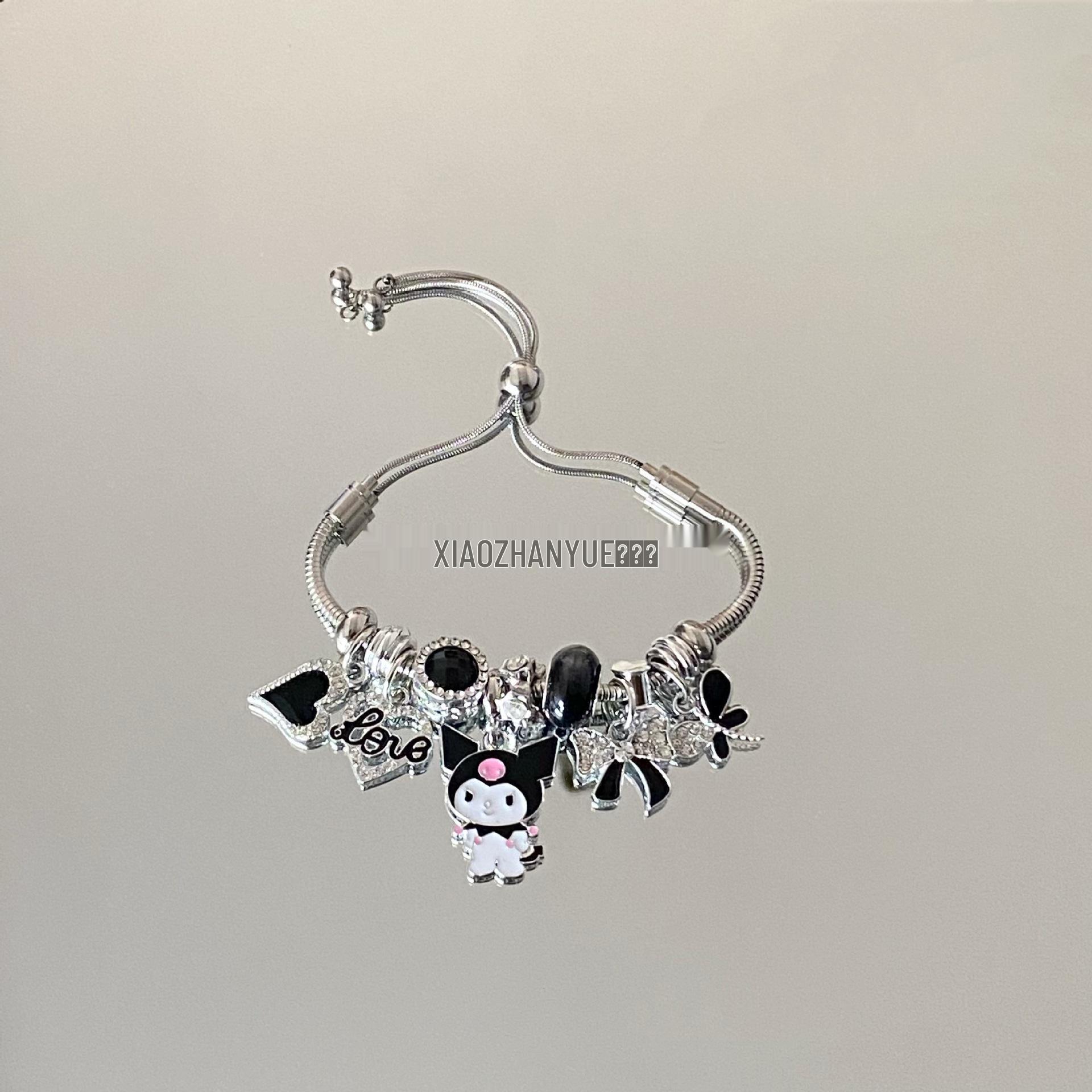 

Куроми Мультяшный Регулируемый Роскошный Женский Браслет из Нержавеющей Стали