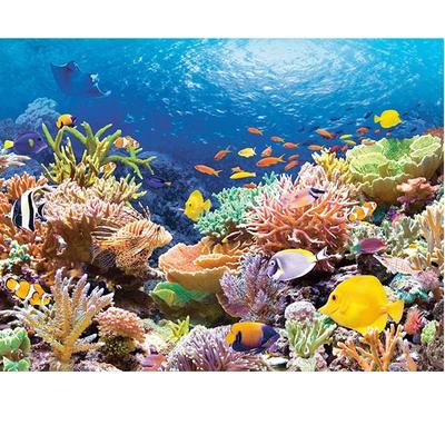 5D DIY Diamond Painting Seabed Fish Diamond Embroidered Cross-stitch Rhinestone Mosaic