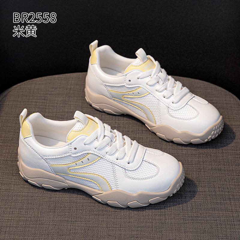 Dexun Forrest Gump shoes new autumn high-value mesh breathable casual sports board shoes tide 35 бежевый