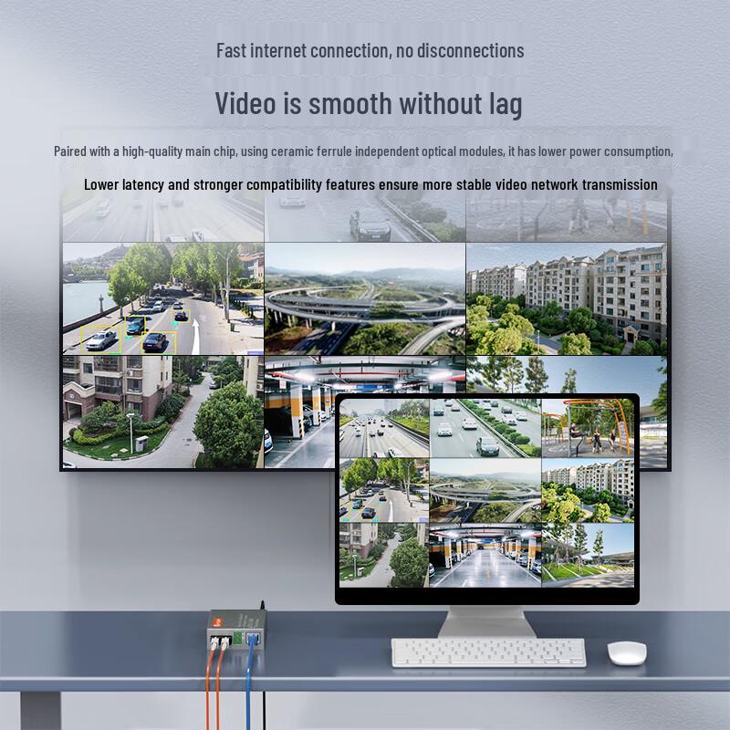 netLINK HTB-1100-2KM Fiber Optic Transceiver Pair