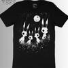 Summer KAMIOJI Gothic-style Rabbit T-shirt - A Creepy and Cute Rabbit with Moon Pattern Prints, A Trendy Street T-shirt