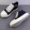 New Women Sneakers High-top Men's Casual Shoes Leather Shoes for Women Flat Sport Shoes Thick Lace Up Unisex Couple Women Shoes
