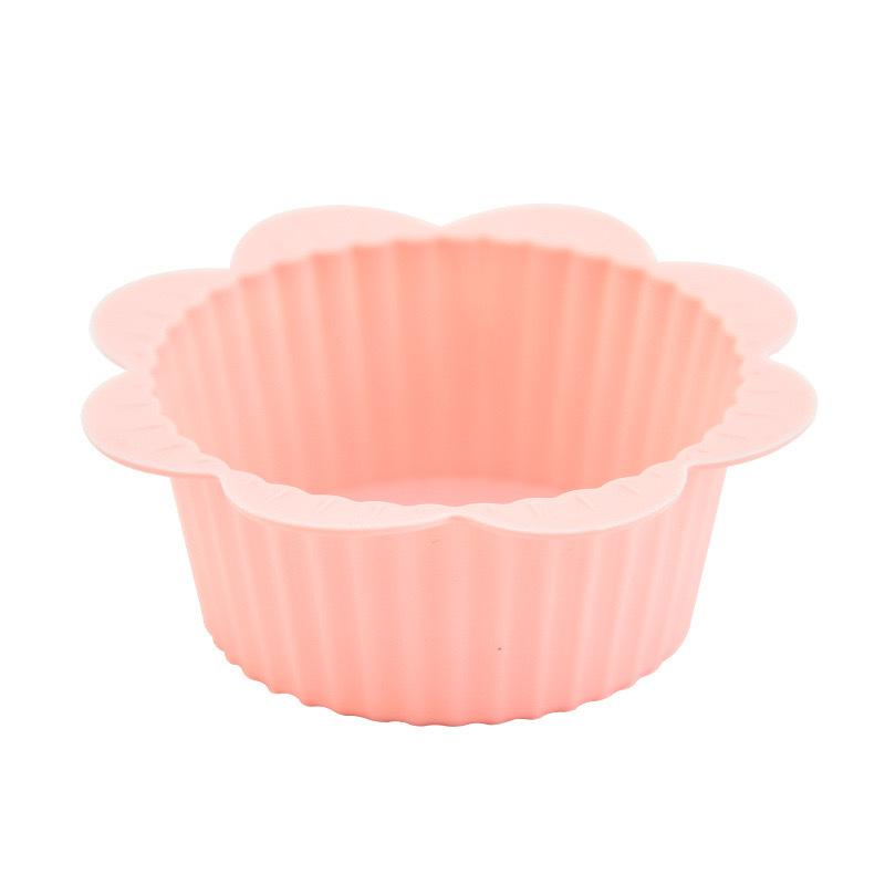 Thickened Cake Cup Irregular Baking Tool Silicone Mold Egg Tart Pudding Cup Muffin Cup High Temperature Resistant Cake Cup