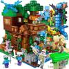 Compatible Lego Bricks: Minecraft Cave, War Village Puzzle for Boys, Birthday Gift