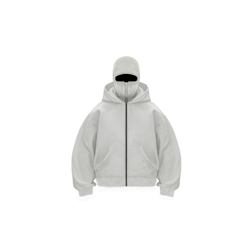 2026 foreign trade light board hooded men's sweater zipper jacket double hat men's and women's spring, autumn and winter tops men's
