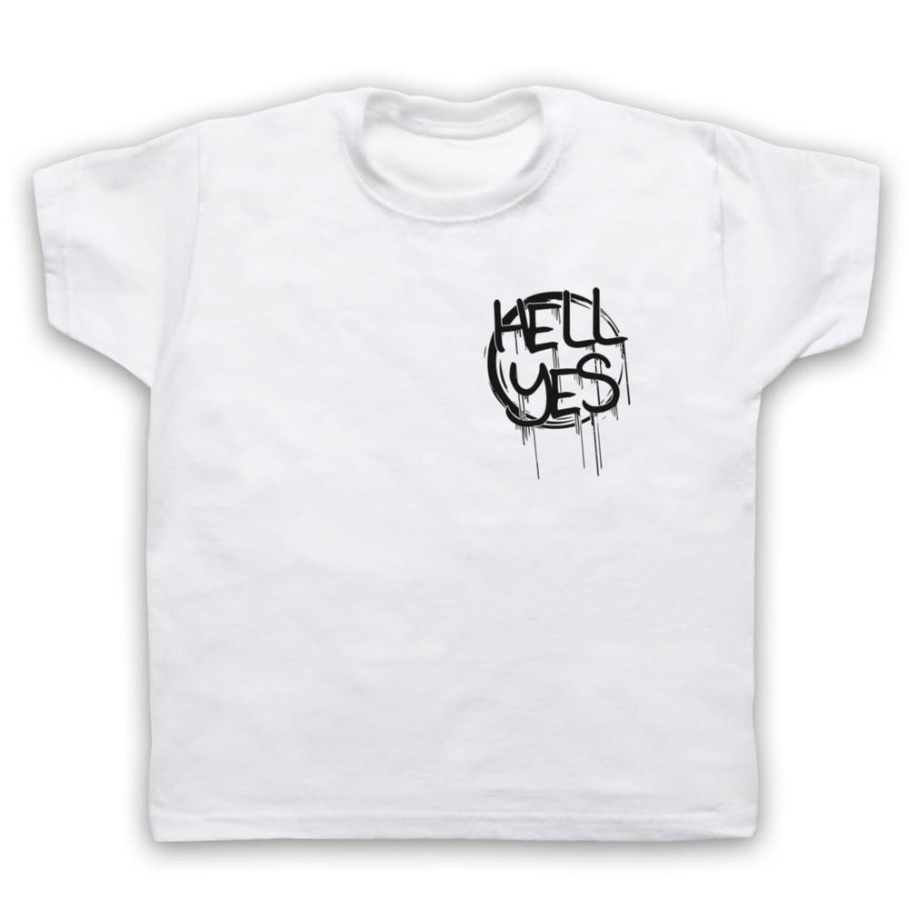 Peklo Ano Slogan Potisk na hrudi Vtipný Vtip Komedie Ironický Dětské Tričko
