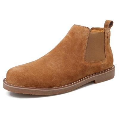 Large Size Fashion Men Chelsea Boots Genuine Leather Ankle Boots For Men Winter Boots