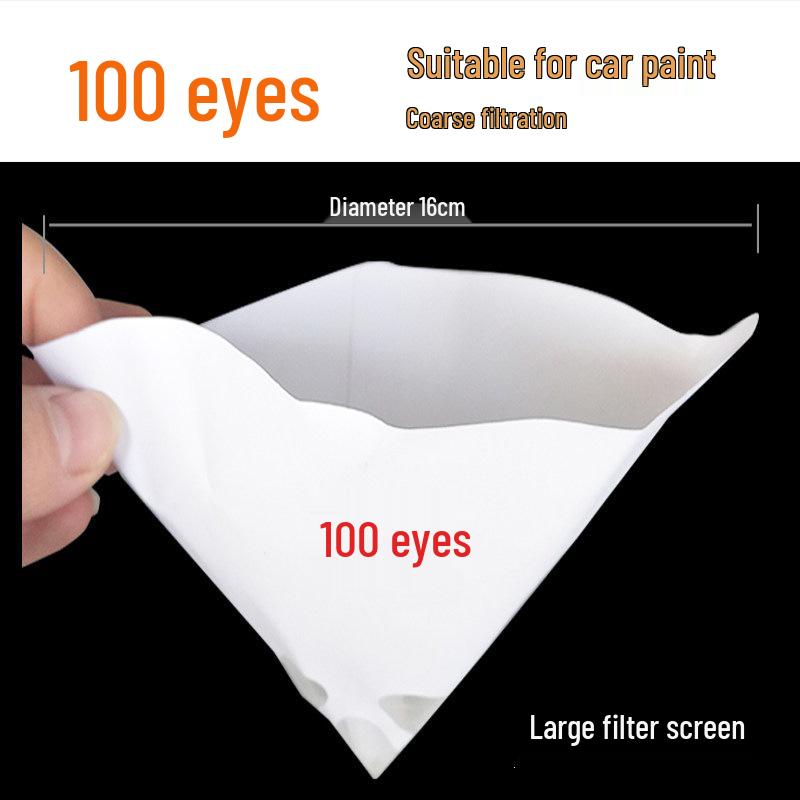 Disposable Paper Funnel Paint Filter for Car Spray - 200/300 Mesh 150/120 Strainer Net