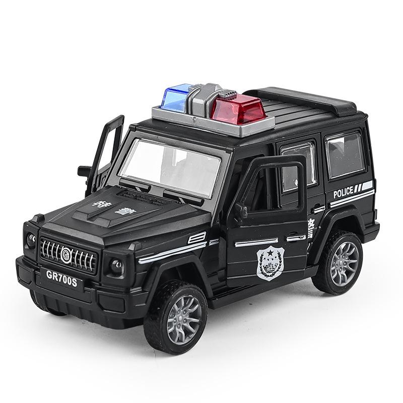 Children's Inertia Police Car Toy Boy Simulation Off-road Drop-resistant Fire Car Model Gift