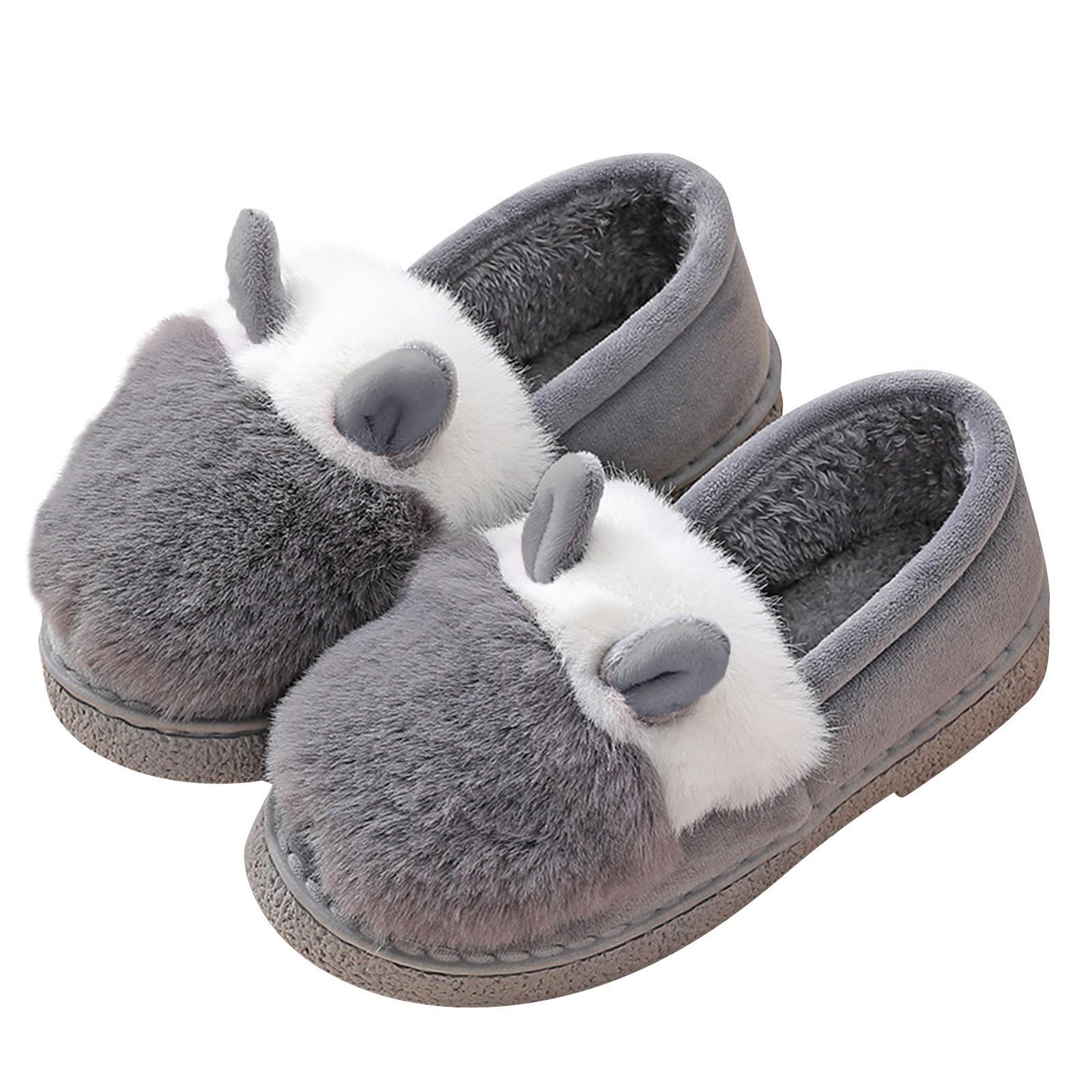 Хлопковые тапочки на каблуке с овечьими ушками и кроличьей шерстью — фото 9