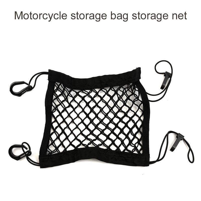 Motorcycle Luggage Net Motorcycle Helmet StorageTrunk Bag Hook Hold Bag Cargo Bike Scooter Mesh Storage Bag Cargo Sorting Net