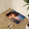 Modern Beach Sunset Door Mat Palm Trees Soft Non-Slip Washable Kitchen Rug Bedroom Living Room Holiday Home Decor Floor Mat