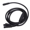 Electric Cycle Connector Cable 4.9FT Water Resistant Controller To Display Throttle Headlight Connecting Extension