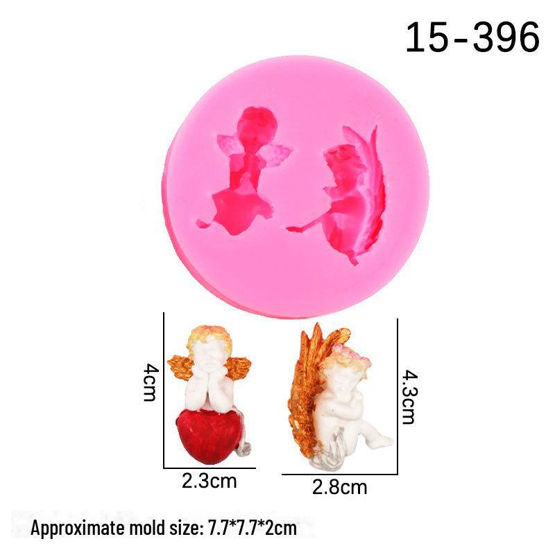 

Силиконовая форма для помадки «Сделай сам» в виде ангела для украшения торта и шоколадных украшений