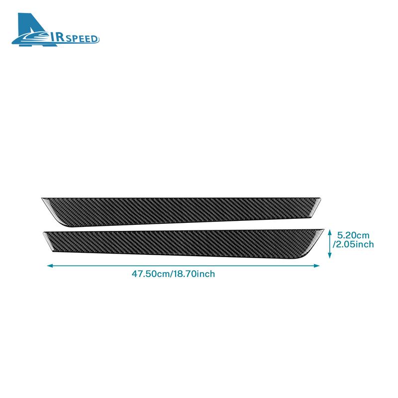For Subaru Legacy 2015 2016 2017 2018 2019 Real Soft Carbon Fiber Sticker LHD RHD Car Front Door Panel Docor Trim Accessories.