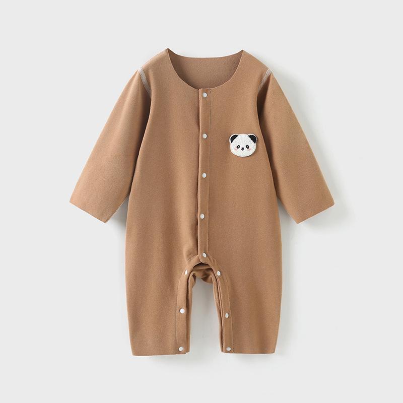 

Newborn Double-Sided Fleece Velvet Onesie: Winter Underwear Romper for Boys & Girls 90 cm