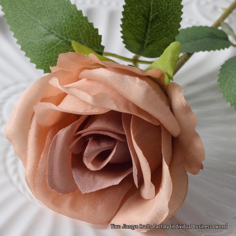 Large Flannel Rose Silk Bouquet for Wedding and Valentine's Day Home Decor