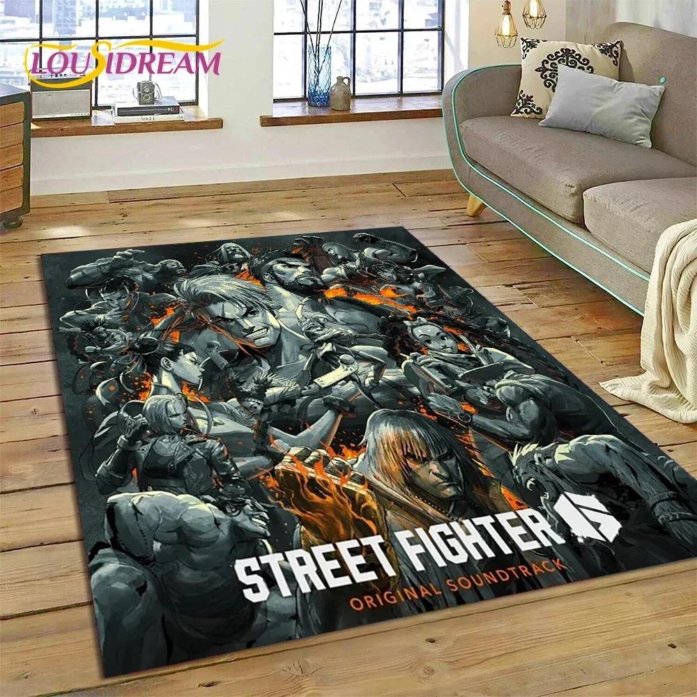 3D Retro Game Street Fighter SF Carpet Rug for Bedroom Living Room Home Sofa Decoration,Children Game Large Decor Floor Mat Gift