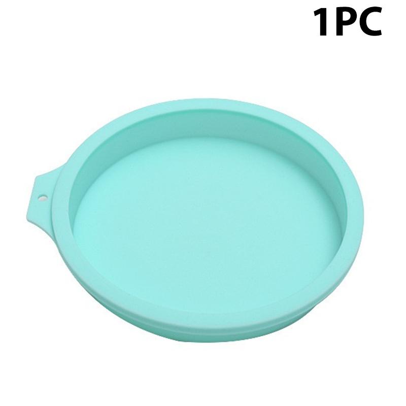 1PC 4PCS Silicone Round Rainbow Cake Baking Pans, Non-Stick Cake Layer Pan Set, Baking Tray Flexible Molds for Pizza Pancakes