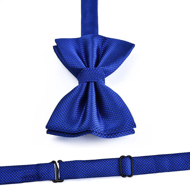 Korean Style Double Layered Bow Tie for Men & Women – Formal Wedding Wear, Solid Color Bowknot