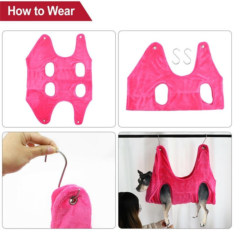 Pet Dog Cat Grooming Hammocks Helper Restraint Bag Puppy Dog Cat Nail Clip Trimming Bathing Bag