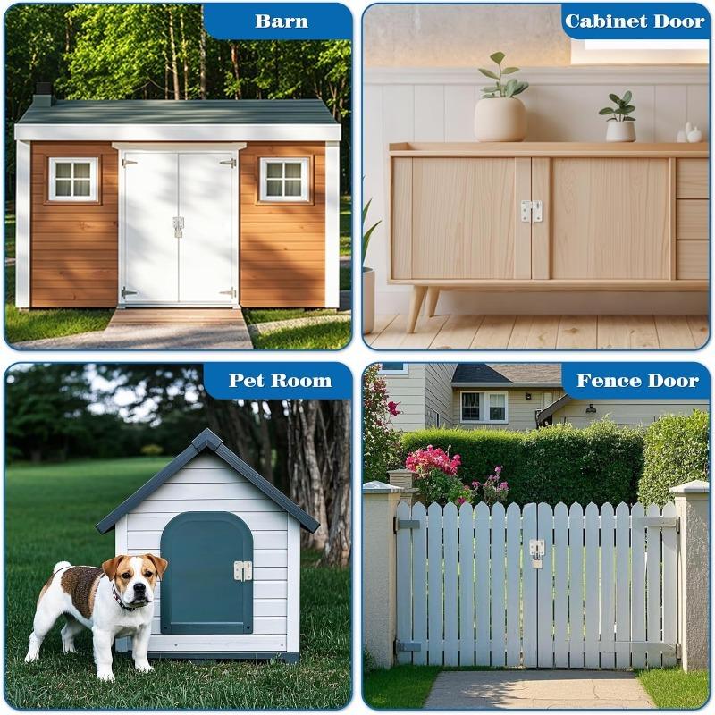 1-10PCS Heavy Duty Stainless Steel Locking Bolt for Cabinet Wardrobe with Lock and Latch for Bathroom Security Door