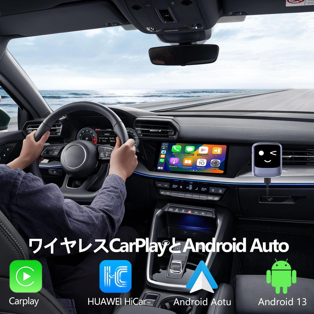 AUSATOYN AiBox Nano Wireless CarPlay Android 13 Ai Box CarPlay Ai Box 2025 Watch Netflix in the Watch YouTube in the Watch YouTube on Your Car