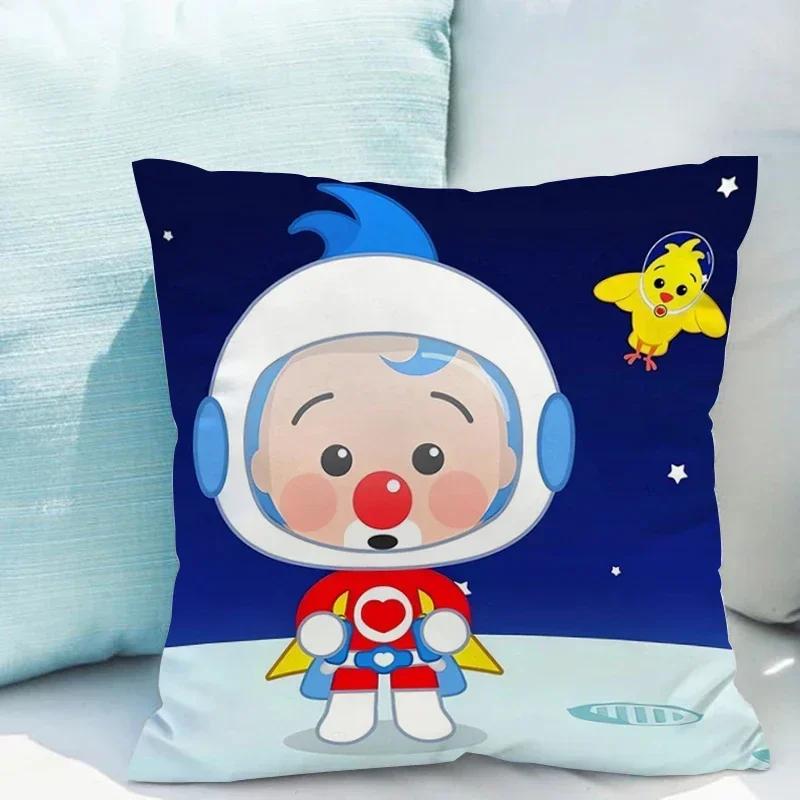 

Плим-плим Подушки для украшения дома x Наволочка для детских декоративных подушек современного дивана из короткого плюша 66x66cm бордовый