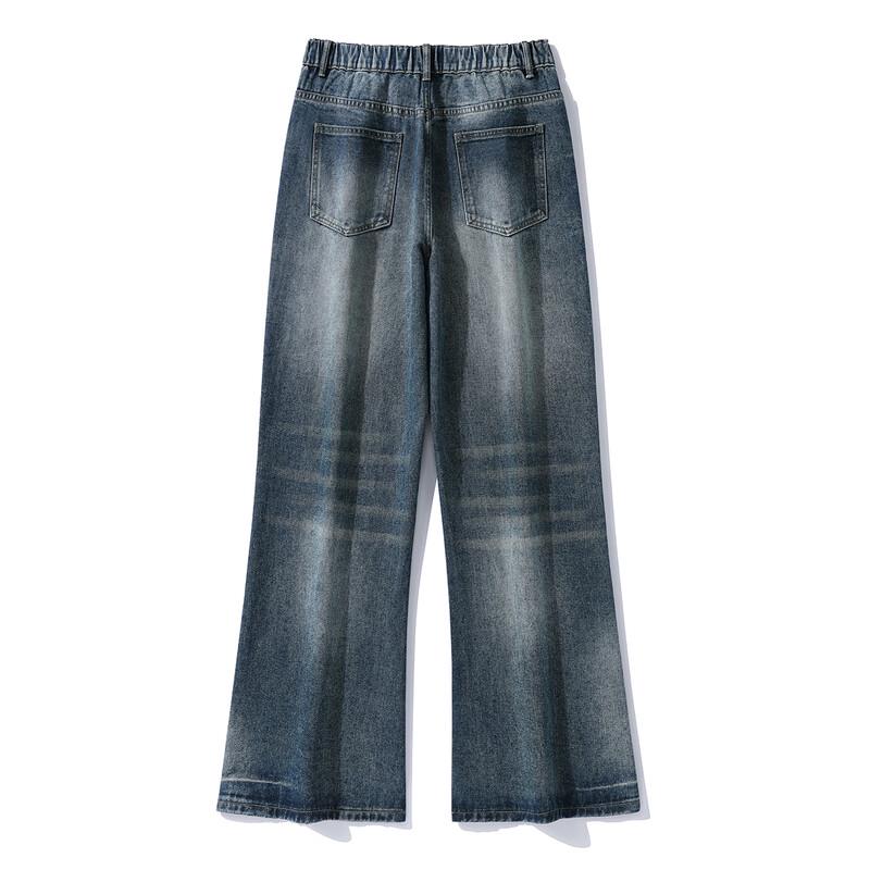 Men's American Retro Washed Flared Jeans