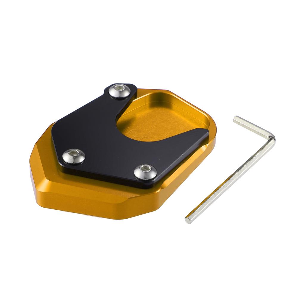 uxcell Motorcycle Kickstand Plate Pad Aluminum Alloy for Honda CB125R 2018-2021 Motorcycle Extension Foot