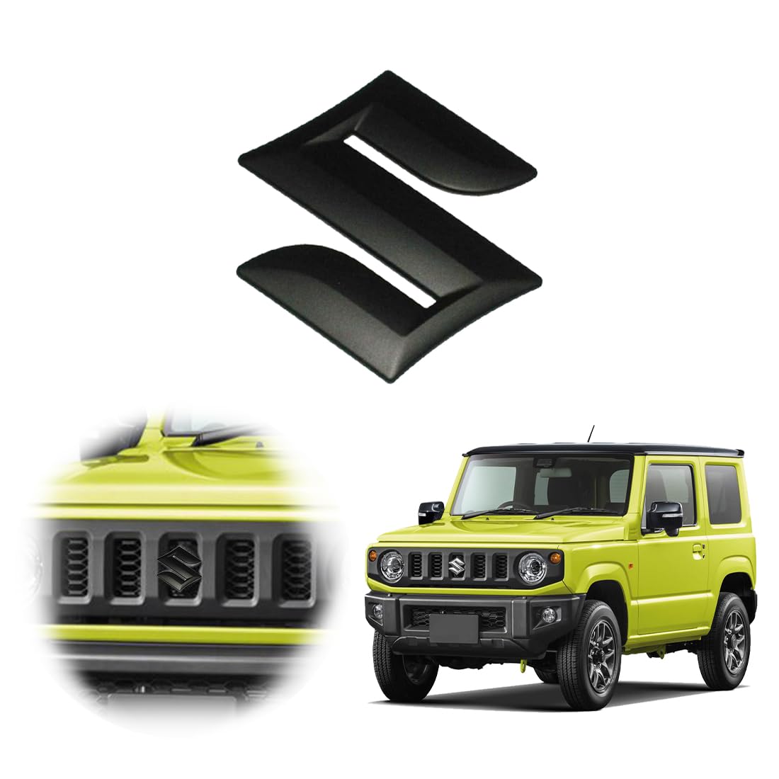 

RaKuLife Эмблема Gymny Матовый черный Suzuki JB64 JB74 JB74 Эмблема Gymny Передние Наружные Аксессуары чёрный