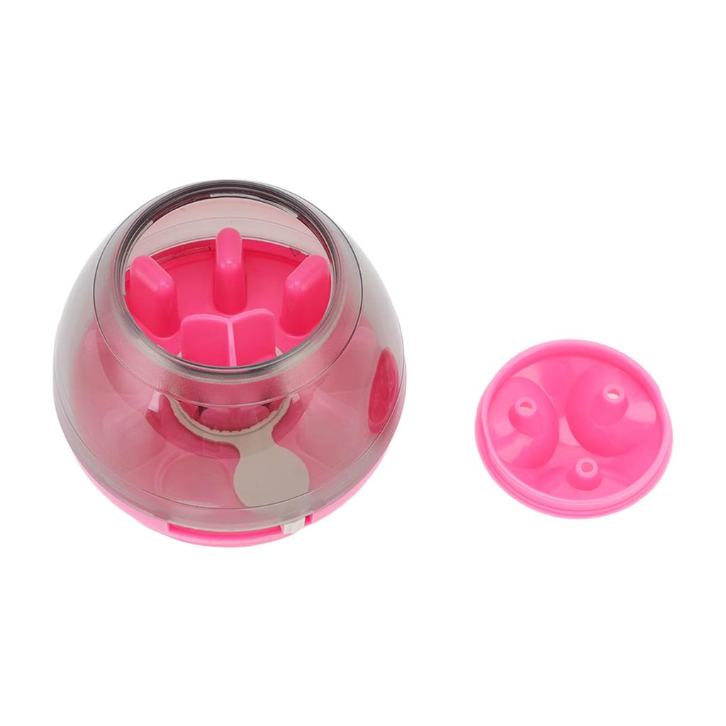 Pet Food Dispensing Ball Interactive Memory Training Dog Slow Feeder Puzzle Toy for Puppy Cat Pink