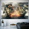 1Pc Canvas Painting Frameless Modern Epic Sea Battle Canvas Painting Art For Living Room Modern Canvas Poster For Bedro