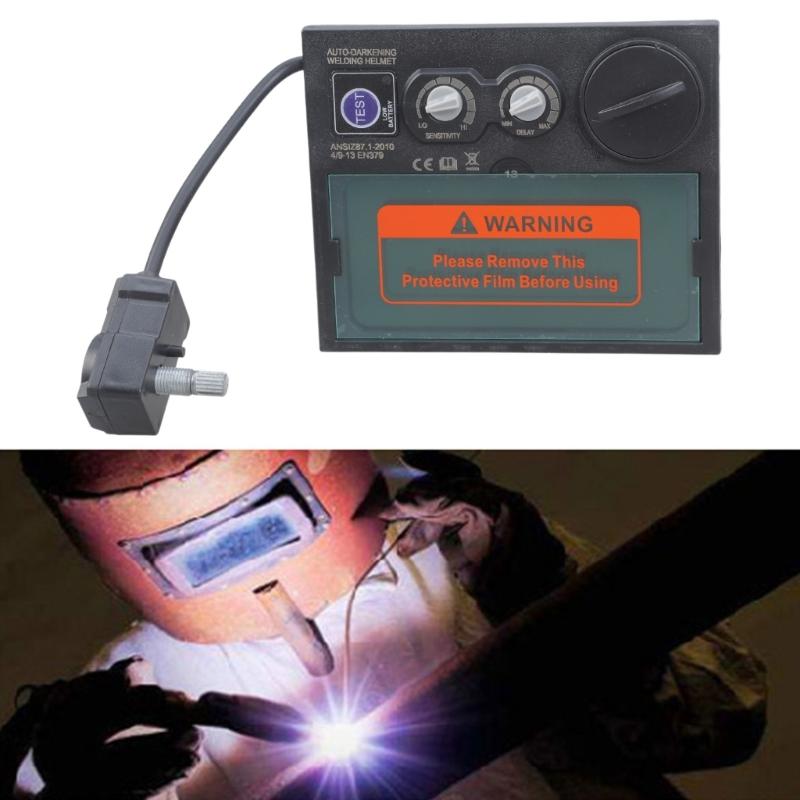 Solar Auto Darkening Welding Helmet Goggle Lens Welding Helmet Replacement Lens Welder Tool Kit Manual/Auto Control