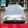 Copertura Auto Mezza Carrozzeria con Velluto Spesso Plus e Pellicola di Alluminio per Protezione Solare e Isolamento Termico, Antipolvere per Tutte le Stagioni.