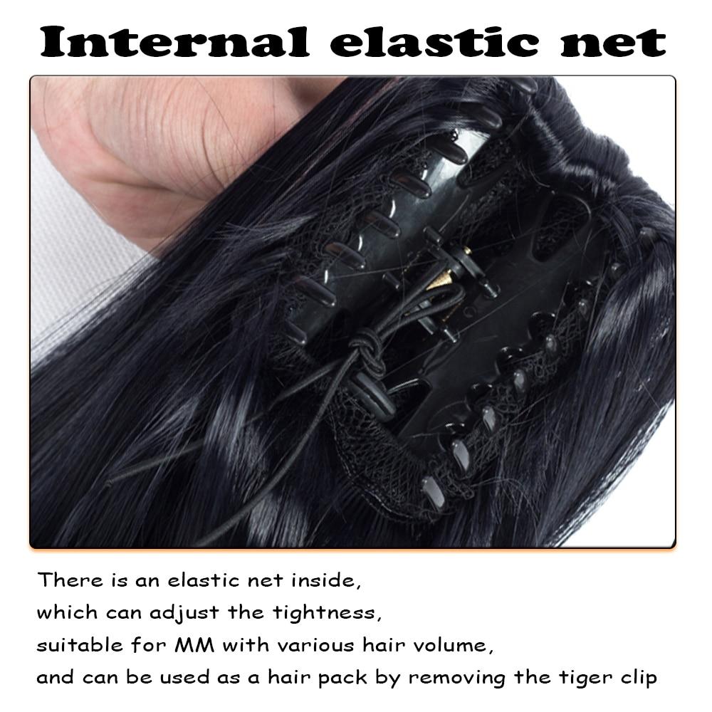 MERISIHAIR Pferdeschwanz-Haarverlängerung mit Klaue, synthetisches Pferdeschwanz-Verlängerungshaar für Frauen, Pferdeschwanz-Haar-Haarteil