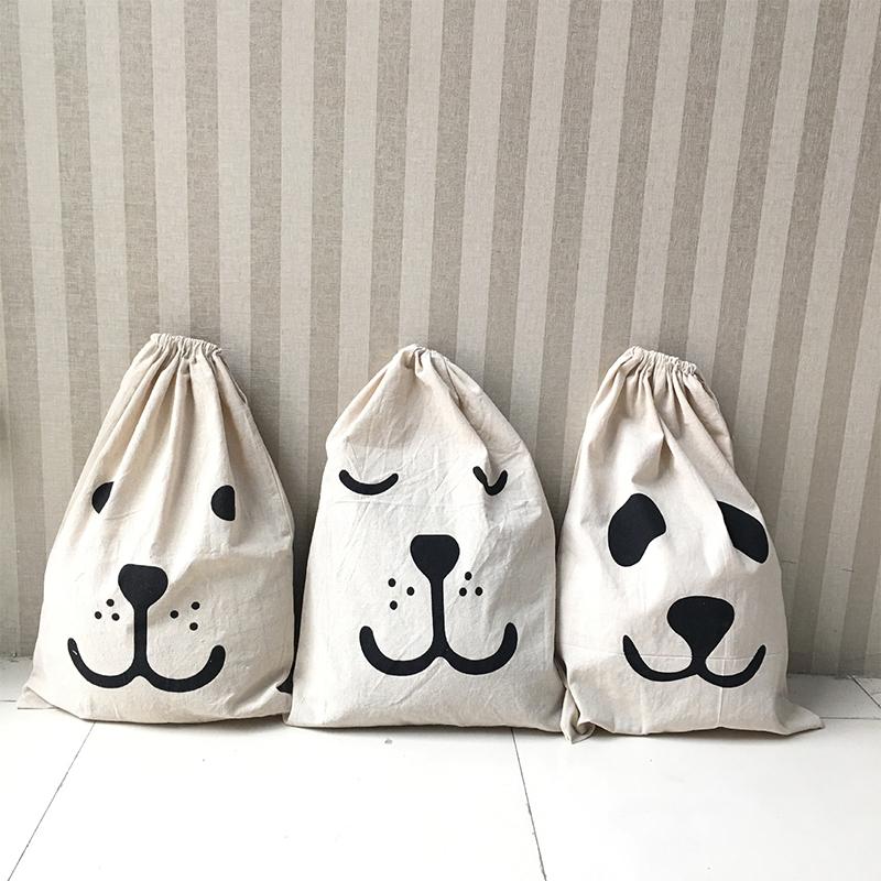 Cartoon High Capacity Drawstring Storage Bucket Folding Laundry Basket Toy Storage Bag Household \n Quilts Bed Sheets Organizer