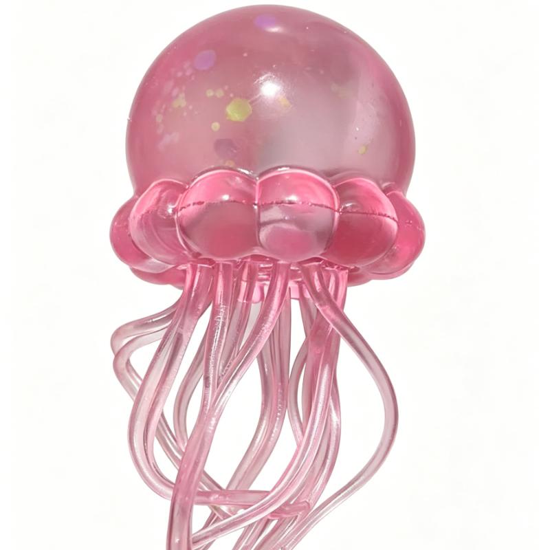 New Maltose Jellyfish Squeeze Fidget Toy Jellyfish Stress Relief Relax Squishy Waterproof Water Play Sensory Anti-Anxiety Toy