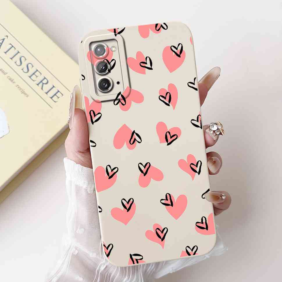 For Samsung Galaxy Note20 4G Case SM-N980F Popular Love Soft Silicone Cover For Samsung Note20 5G 6.7" Cute Butterfly Bumper