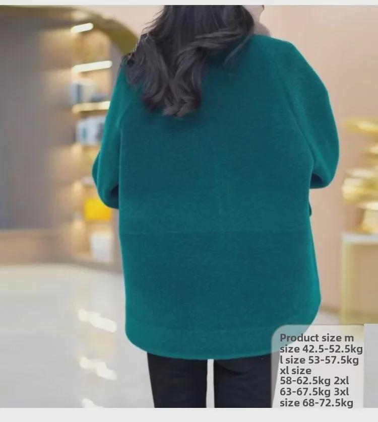 High-End Winter Imitation Mink Fur Coat for Middle-Aged and Elderly Women
