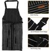 2-Pack Aprons for Women Men with Pockets, Adjustable Bib Kitchen Apron, Chef Aprons for Cooking Baking BBQ