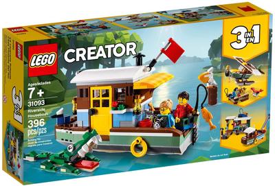 LEGO Casa flotante Creator Riverside 31093, juguete educativo de bloques para niñas y niños