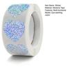 500 Pcs Self-Adhesive Label Stickers Waterproof Removable Heart/Star/Round/Pet Paw Shaped Stickers Roll for Laptops Water Bottles Scrapbooking Crafts