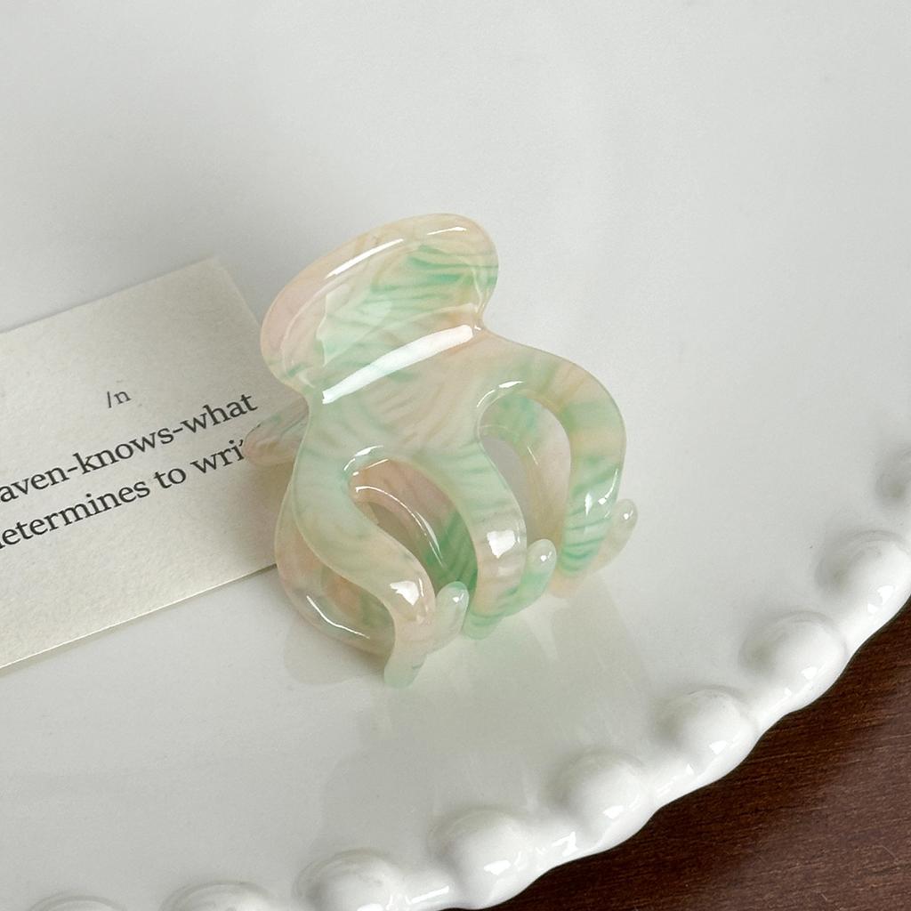 Retro Acetate Hair Claw Clips Sweet Small Hairpins Crab Clamp Barrettes for Womens Girls Trendy Ponytail Holders Party Accessory