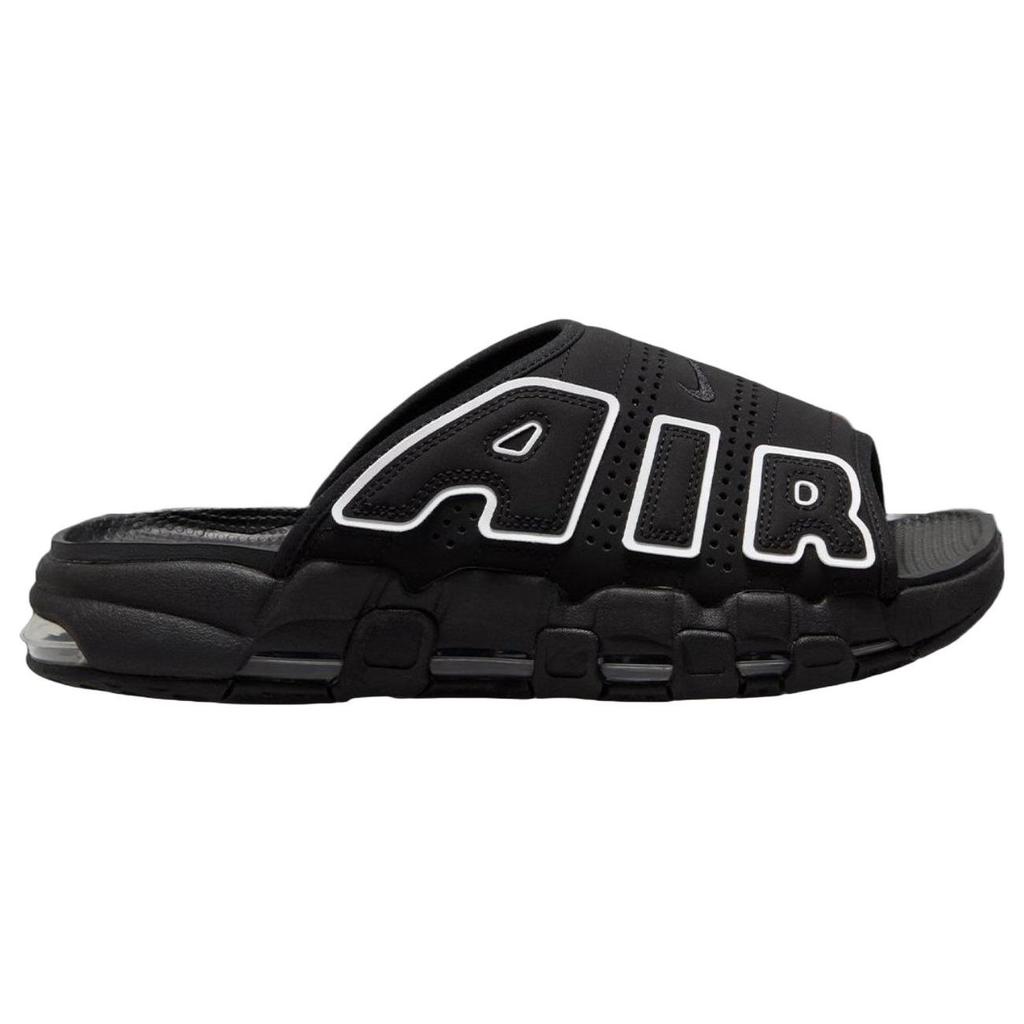 Nike Air More Uptempo Slide Black - Grey Sole Men Sneakers Clear White DV2132-001