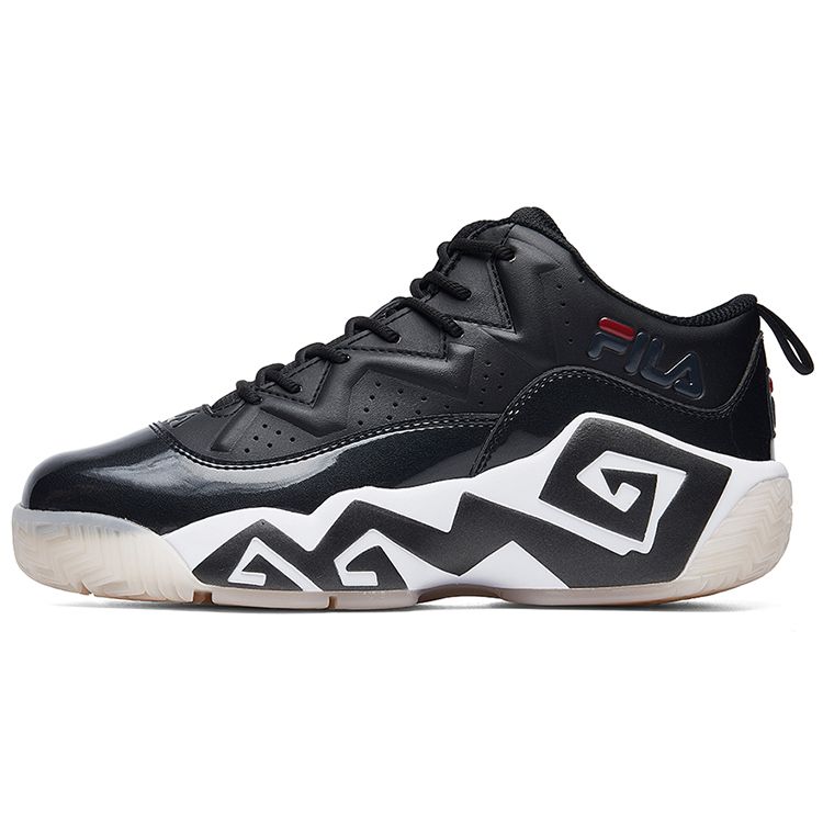 FILA MB1 PU Sports Comfortable Shock Absorbing Wear Resistant Breathable Low Top Retro Basketball Shoes Women sneakers Black F12W041201FII 36