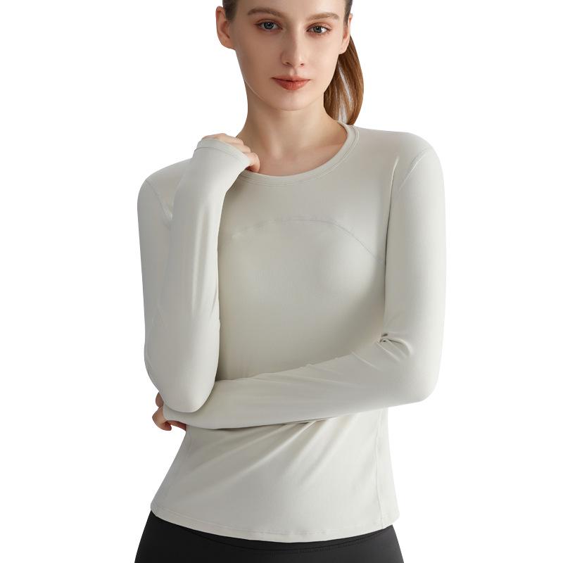 LAHN Women's Slimming Quick-Dry Long-Sleeve Sports Top - Breathable Outdoor Fitness & Yoga Wear