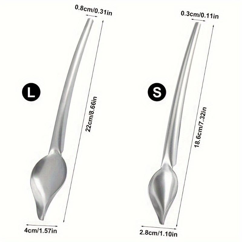 Drizzle Spoon, Stainless Steel Drizzle Spoon, Simple Decorating Spoons, Reusable Pencil Spoon, Multifunctional Drawing Spoon