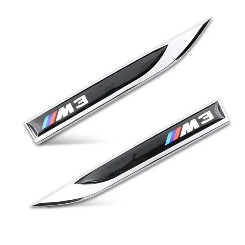 2025 Hot 2pcs Fashion NEW Stainless Steel Car Blade Car Body Waterproof Sticker For Bmw X1 X3 X5 X6 Z4 F10 F20 F30 E36 E39 E46 E