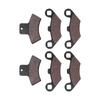 6 st Fram Bak Bromsbelägg Tillbehör Ersättning för Polaris Sportsman 335 19992000